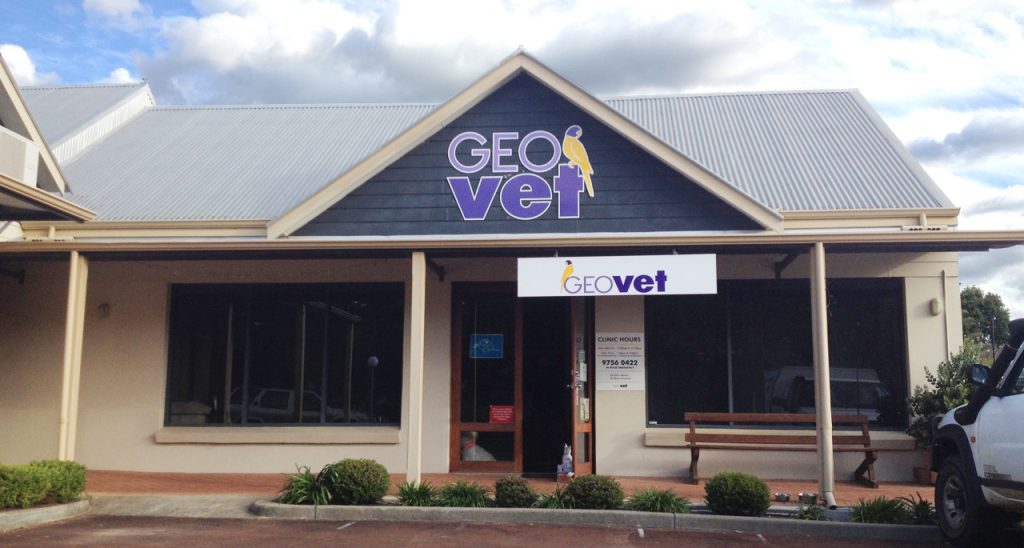 The exterior of GEOvet's Nannup clinic on Warren Road